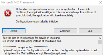 Cách sửa lỗi Unhandled Exception Has Occurred trên Windows 10