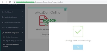 Tích hợp website thương mại điện tử BizStore với eHoaDon Online