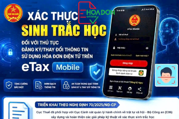 Hướng dẫn xác thực sinh trắc học HĐĐT trên eTax Mobile